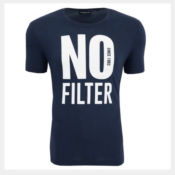 Kenneth Cole NY "No Filter" Graphic T-Shirt, NWT - Picture 3 of 4